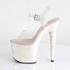 Pleaser - UNICORN708LG KnöchelriemenSandale, Poledance Schuhe - Pole dance schuhe - Transparent Product image